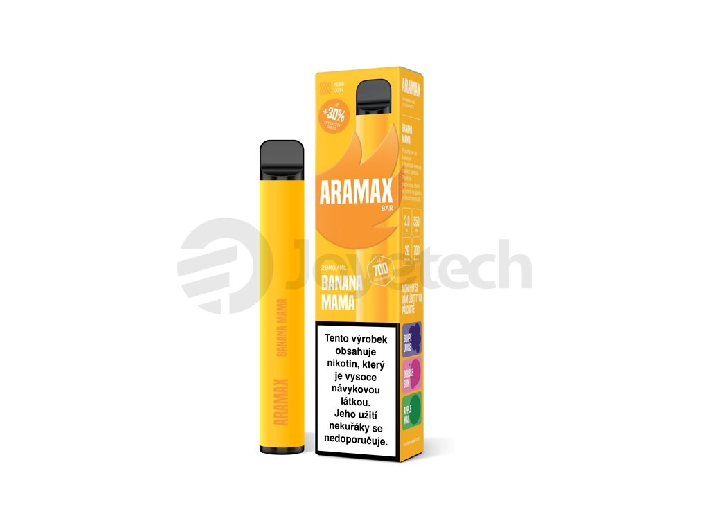 Aramax Bar 700 - Banana Mama - 20mg, produktový obrázek.