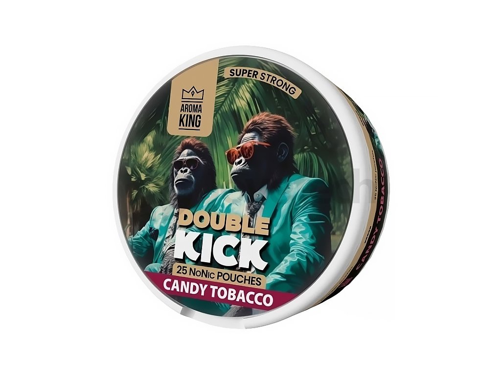 Aroma King Double Kick - NoNic sáčky - Candy Tobacco - 10mg /g, produktový obrázek.