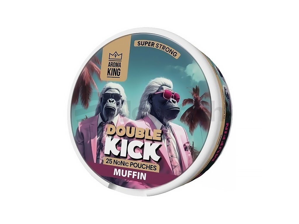 Aroma King Double Kick - NoNic sáčky - Muffin - 10mg /g, produktový obrázek.