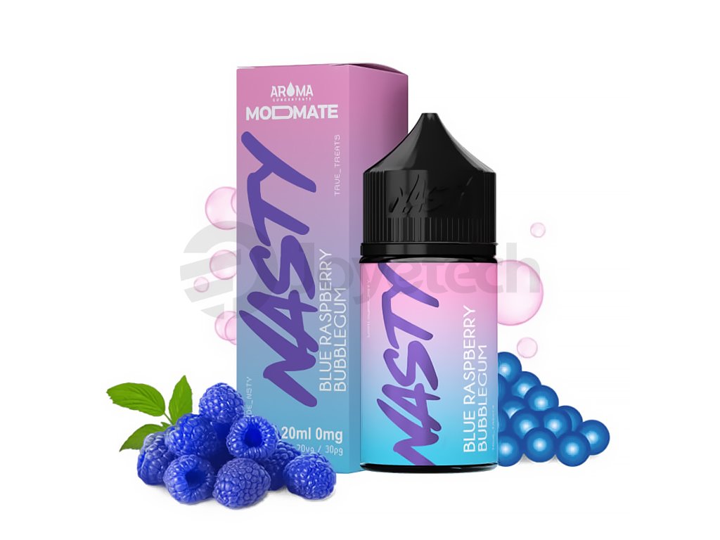 Nasty Juice ModMate - Shake & Vape - Blue Raspberry Bubblegum - 20ml, produktový obrázek.