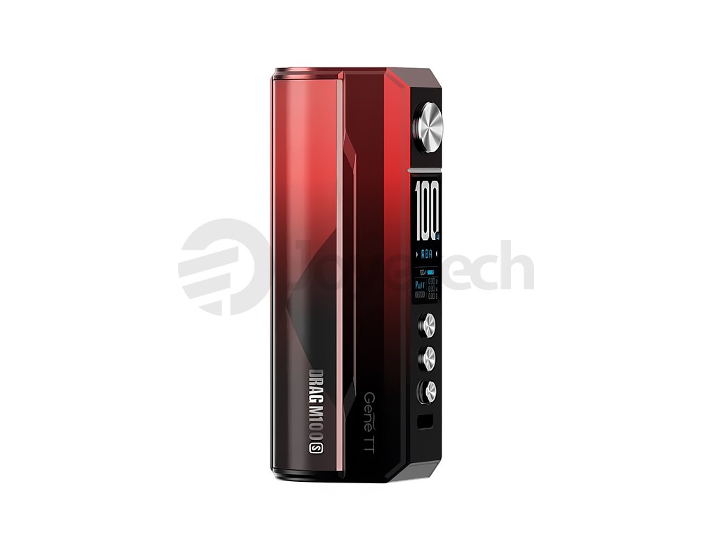 VooPoo Drag M100S Mod - Easy Grip - Red & Black, produktový obrázek.