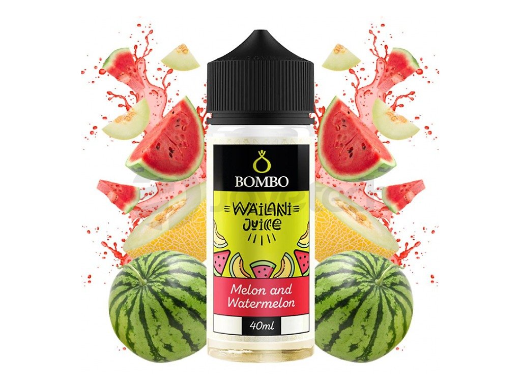 Bombo - Wailani Juice - S&V - Melon and Watermelon (Melounový mix) - 40ml, produktový obrázek.