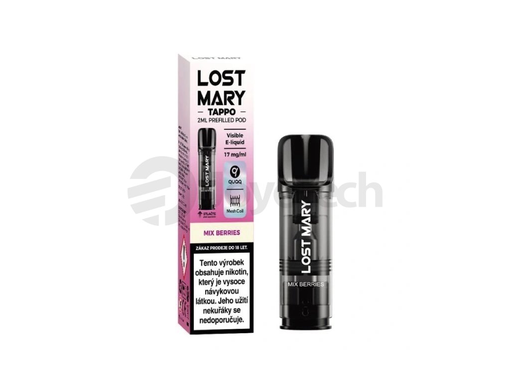 Lost Mary Tappo Pod - přednaplněná Cartridge - Mix Berries - 20mg, produktový obrázek.