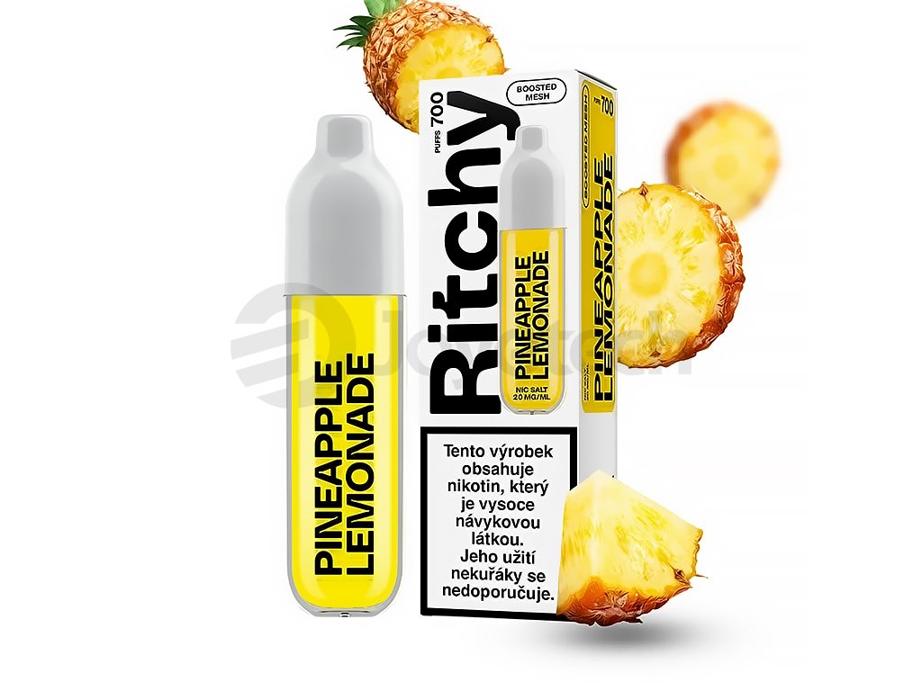 Ritchy BAR 700 - Pineapple Lemonade - 20mg, produktový obrázek.