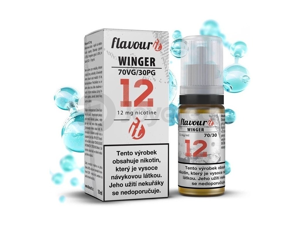 Flavourit WINGER - nikotinový booster - 70/30 - 10ml - 12mg, produktový obrázek.