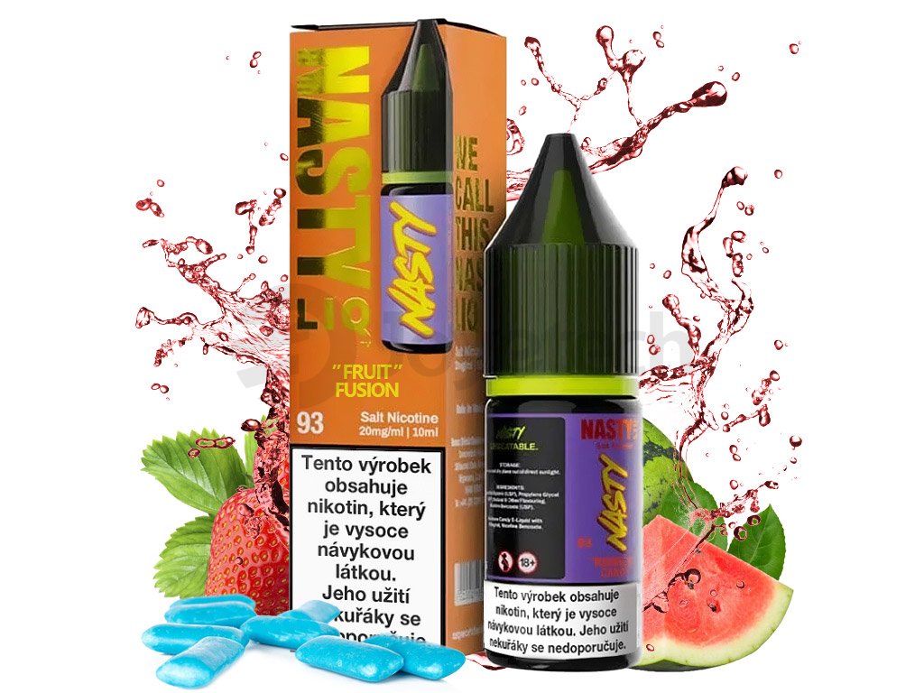 Nasty LIQ Salt - Fruit Fusion - 10ml - 20mg, produktový obrázek.
