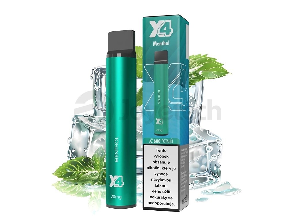 X4 Bar - 20mg - Menthol, produktový obrázek.