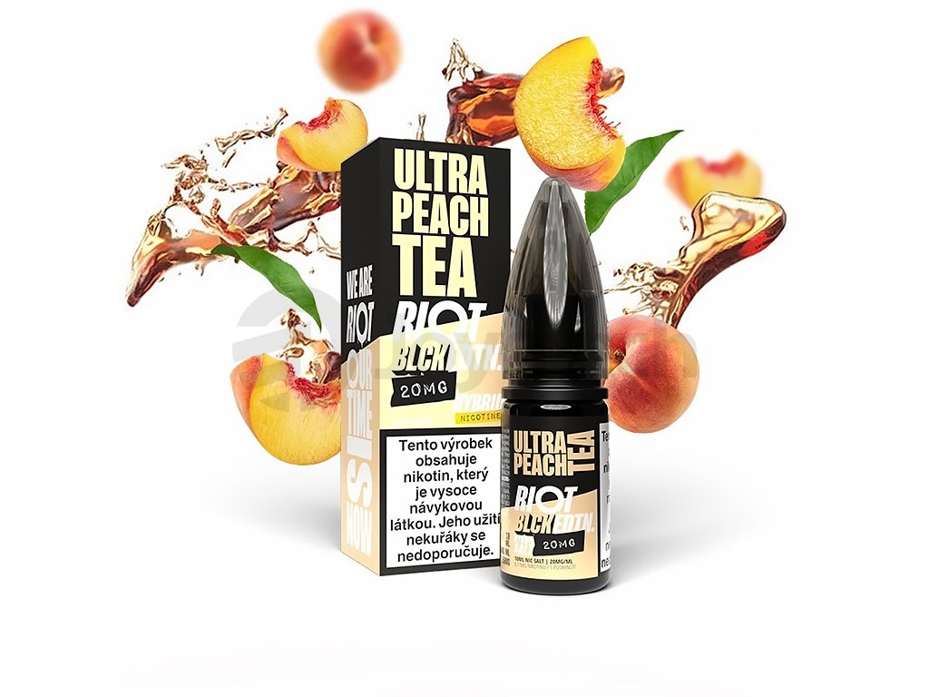 Riot SALT Hybrid - Ultra Peach Tea - 20mg, produktový obrázek.