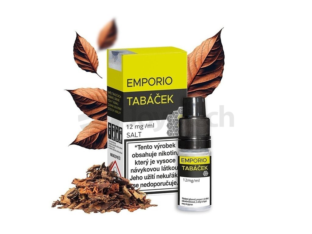 Emporio Salt - Tabáček - 12mg, produktový obrázek.