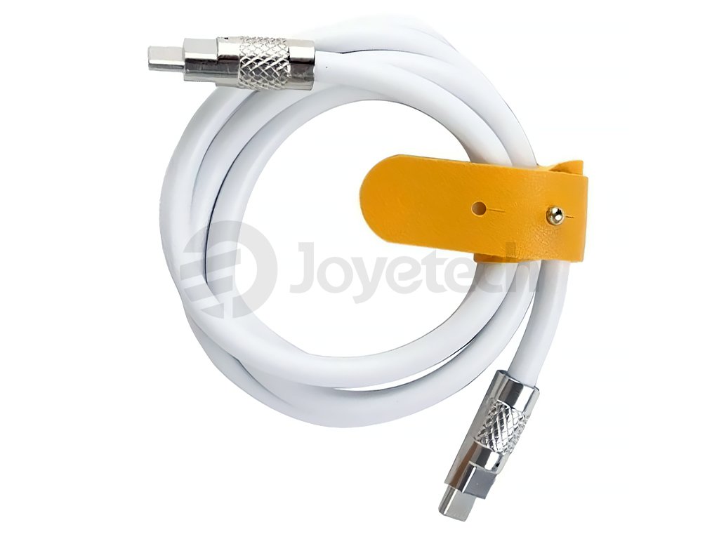 Rychlonabíjecí kabel USB-C/USB-C 60W 1m bílý, produktový obrázek.