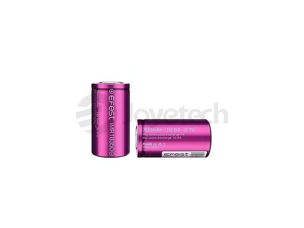 Baterie Efest 18350 700mAh 10,5A, produktový obrázek.