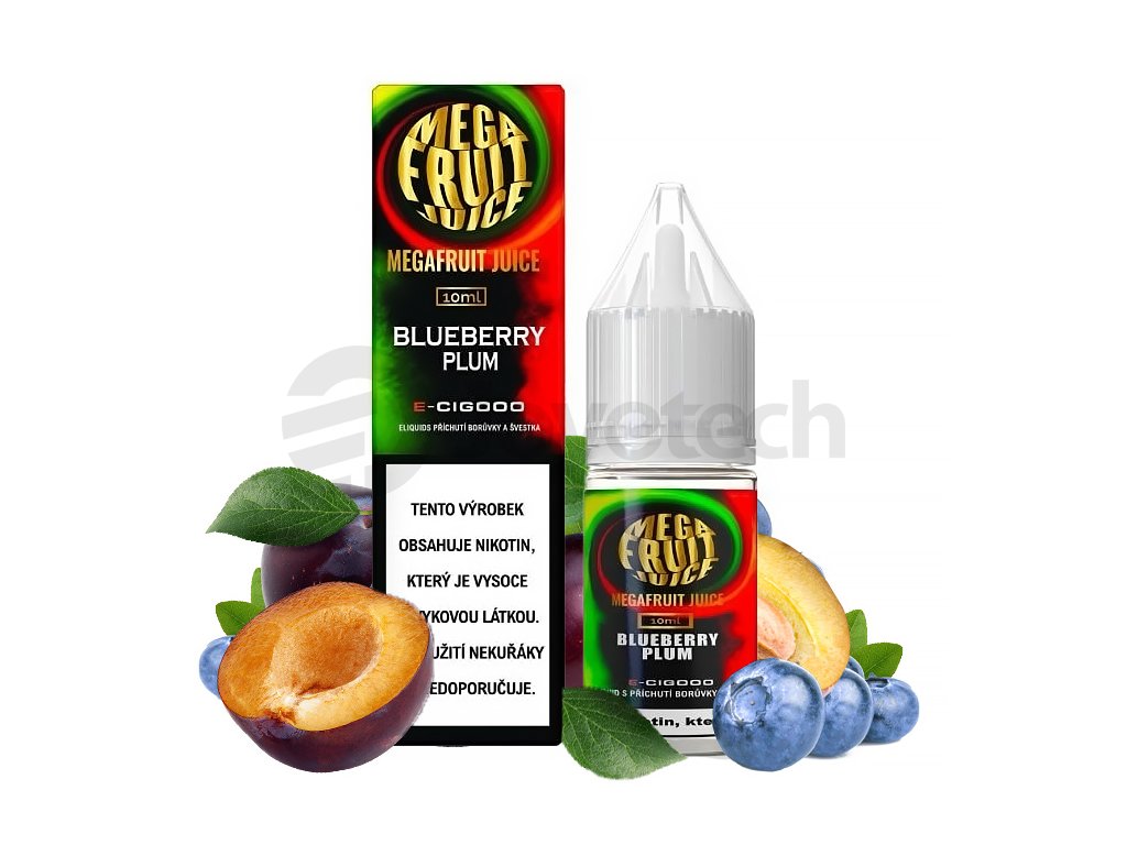 Megafruit Juice - Blueberry Plum - 20mg, produktový obrázek.