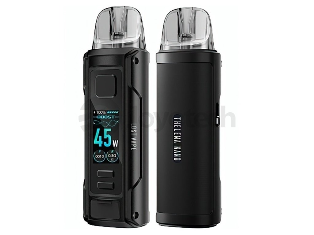 Lost Vape Thelema Nano - Pod Kit - Midnight Black, produktový obrázek.