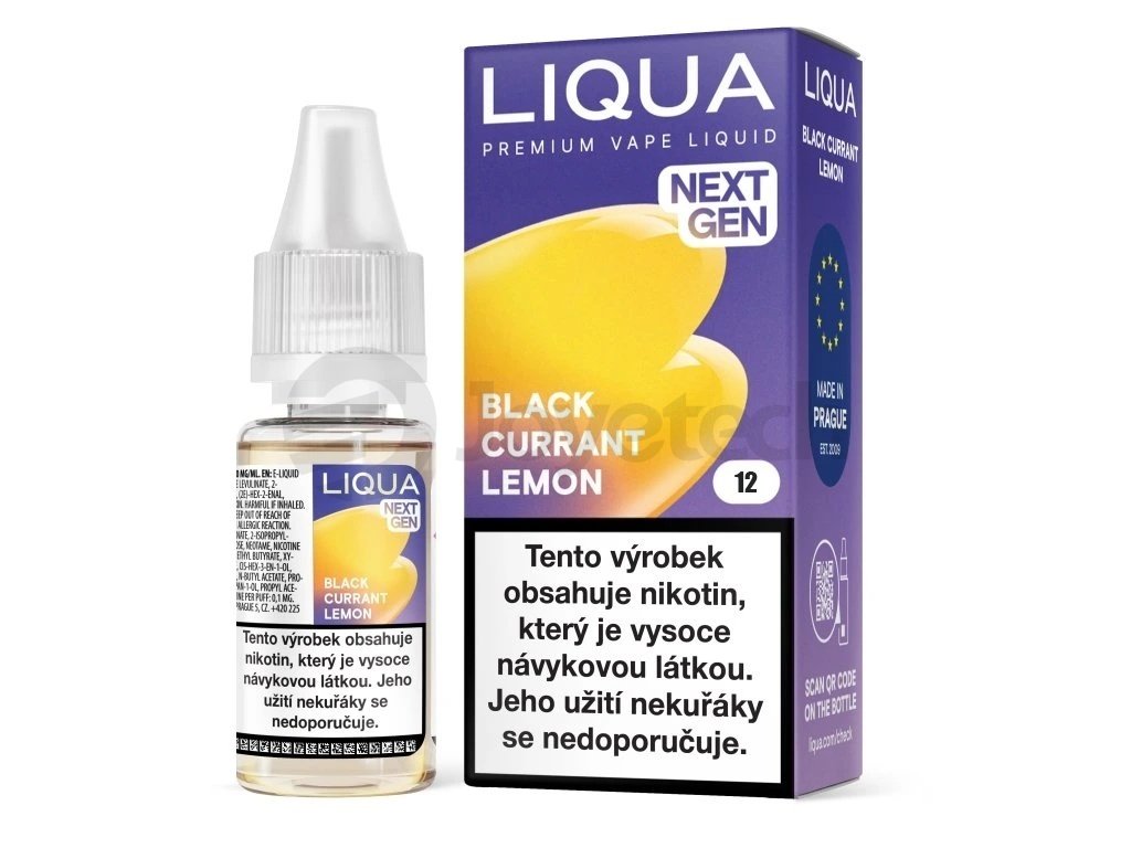 Liqua NEXT GEN - Black Currant Lemon - 12mg, produktový obrázek.