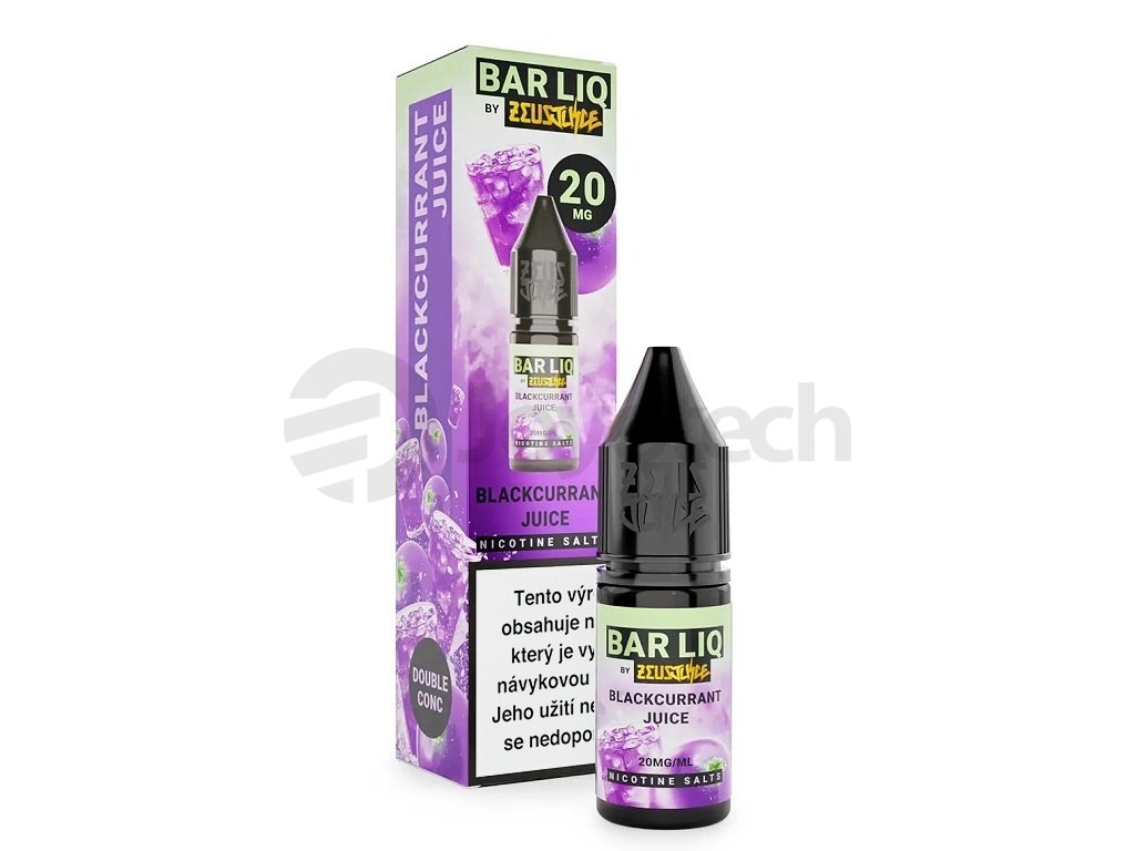 Zeus Juice BAR LIQ - Blackcurrant Juice - 20mg, produktový obrázek.