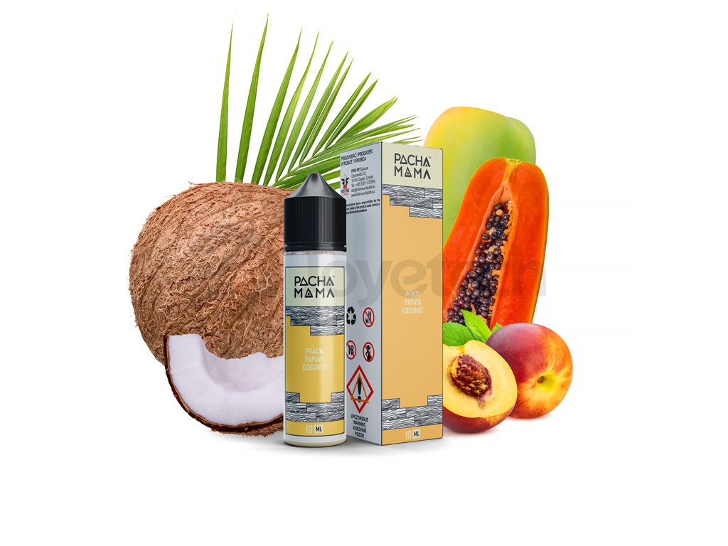 Pacha Mama - S&V - Peach Papaya Coconut - 10ml, produktový obrázek.