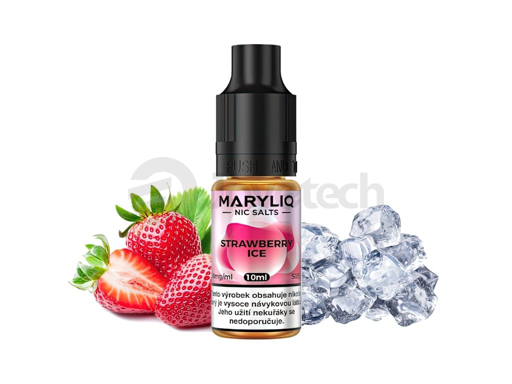 Maryliq - Salt e-liquid - Strawberry ICE - 10ml - 20mg, produktový obrázek.