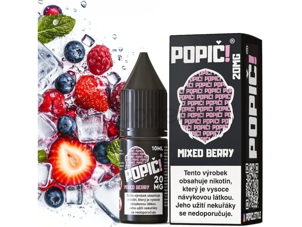 Popič! - Salt e-liquid - Mixed Berry - 10ml - 20mg, 2 produktový obrázek.