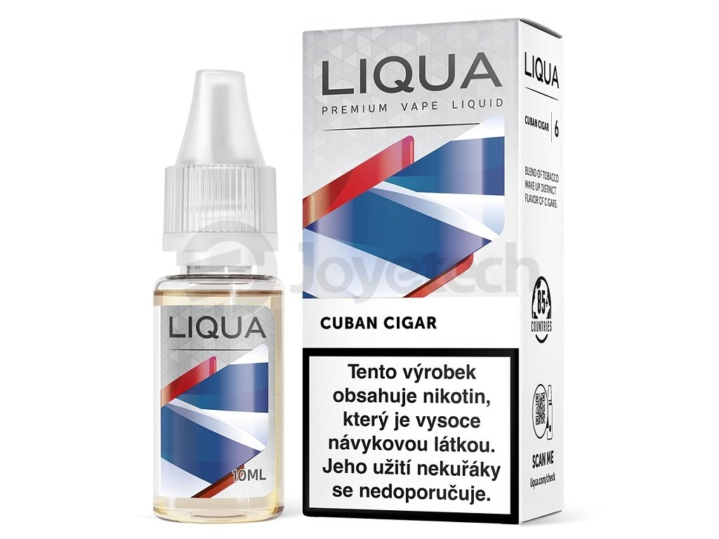 LIQUA Elements - Cuban Cigar Tobacco - 10ml - 18mg, produktový obrázek.