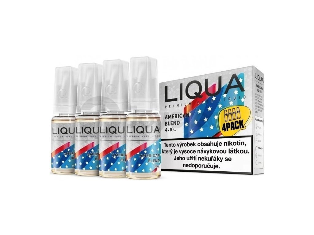 Liqua Elements - American Blend - 4x10ml - 3mg, produktový obrázek.