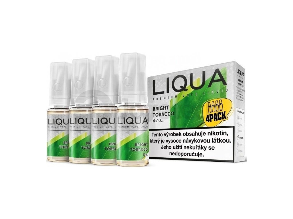 Liqua Elements - Bright Tobacco - 4x10ml - 12mg, produktový obrázek.