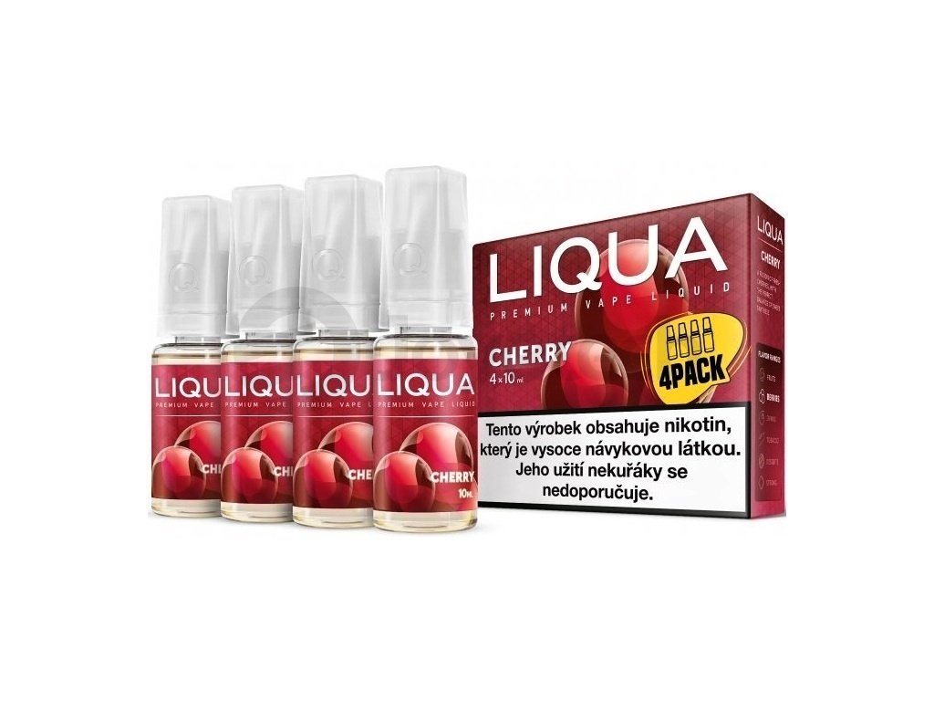 Liqua Elements - Cherry - 4x10ml - 6mg, produktový obrázek.
