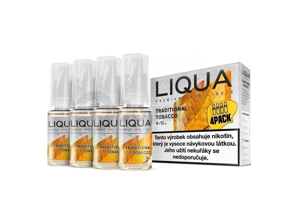 Liqua Elements - Traditional Tobacco - 4x10ml - 6mg, produktový obrázek.