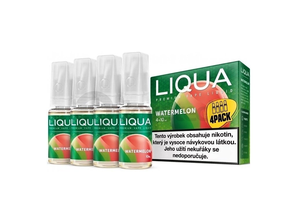 Liqua Elements - Watermelon - 4x10ml - 12mg, produktový obrázek.