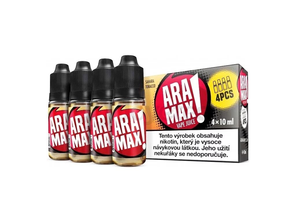 Aramax - Sahara Tobacco - 4x10ml - 12mg, produktový obrázek.