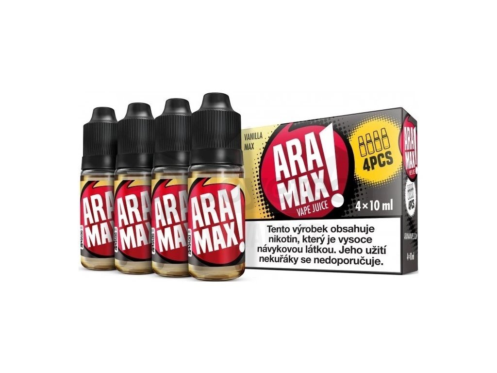 Aramax - Max Vanilla - 4x10ml - 6mg, produktový obrázek.