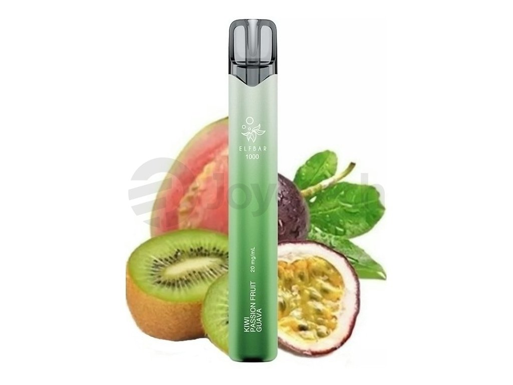 Elf Bar 1000 - Kiwi Passion Fruit Guava - 20mg, produktový obrázek.