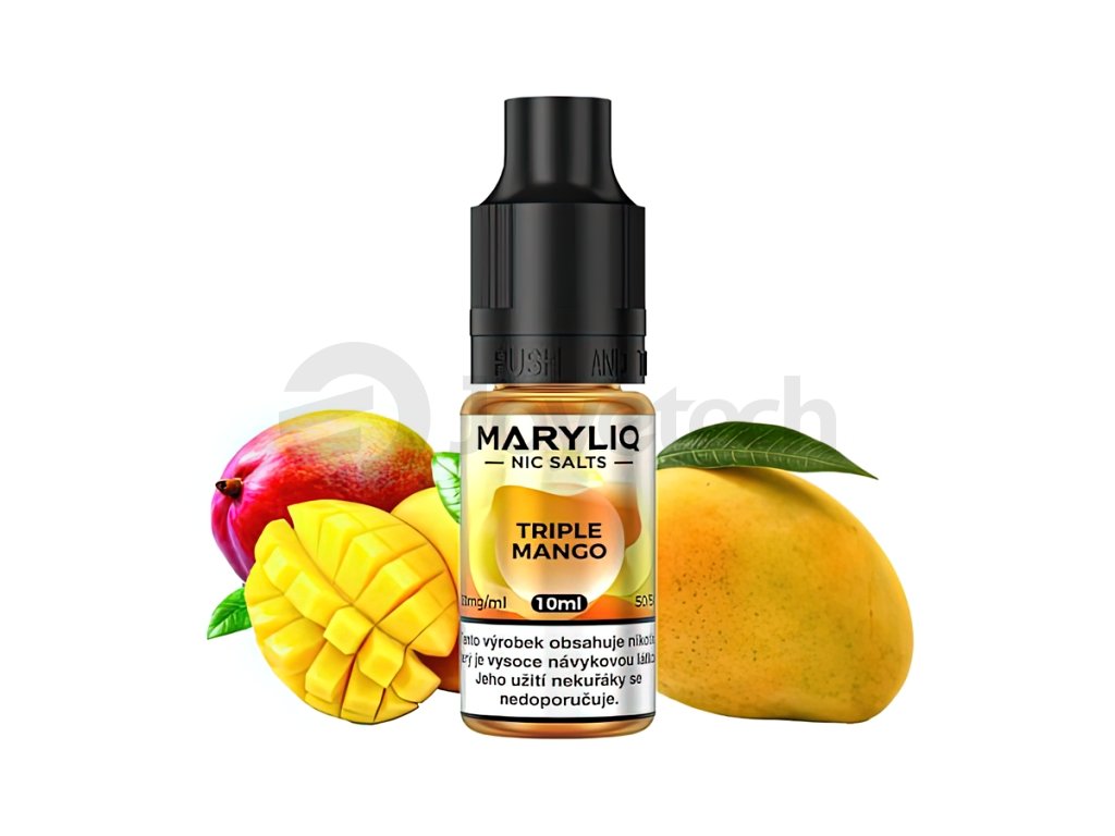 Maryliq - Salt e-liquid - Triple Mango - 10ml - 20mg, produktový obrázek.