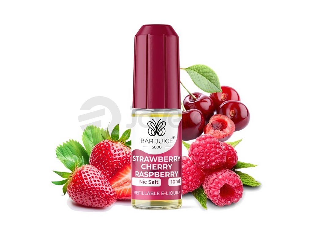 bar juice 5000 salt e liquid 10ml strawberry cherry raspberry