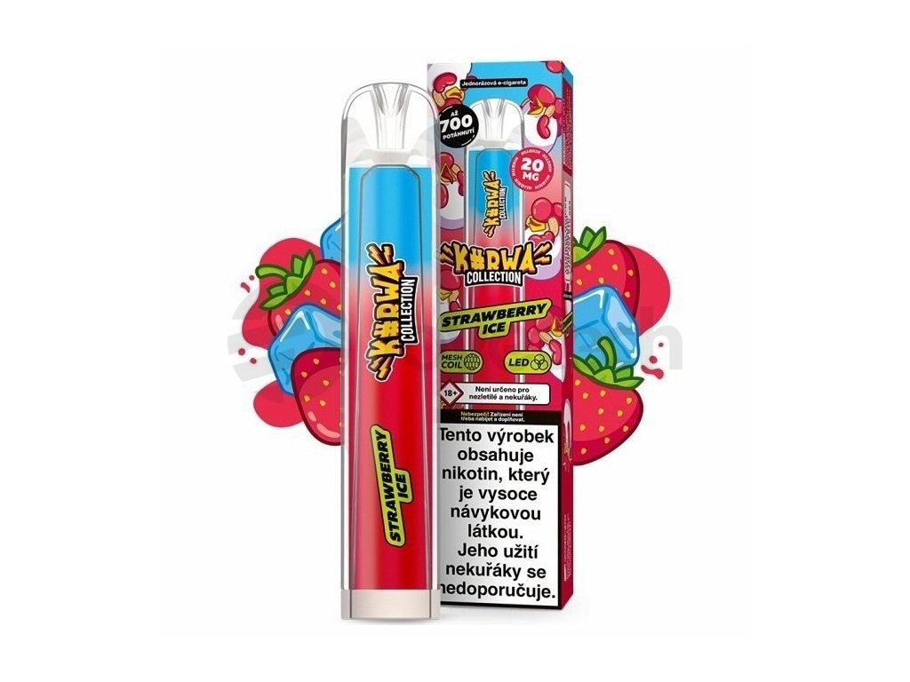 Kurwa Collection - 20mg - Strawberry ICE, produktový obrázek.