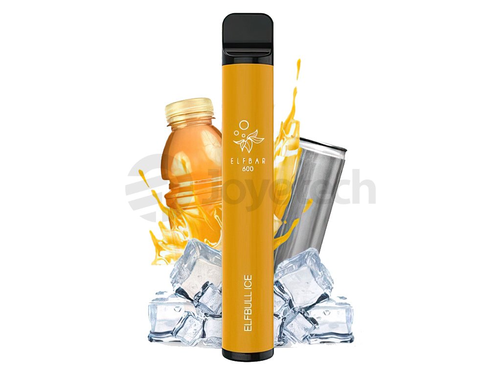 Elf Bar 600 - 20mg - Elfbull ICE (Energetický nápoj s mentolem), produktový obrázek.