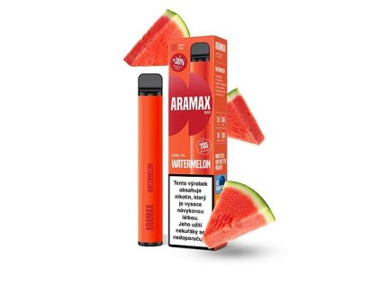 Aramax Bar 700 Disposable Pod (Watermelon) intenzita nikotinu 20mg tabáková nálepka Kolek Q