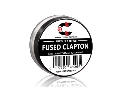 Předmotané spirálky Coilology Sandvik Fused Clapton Ni80 (10ks) odpor 0,36ohm