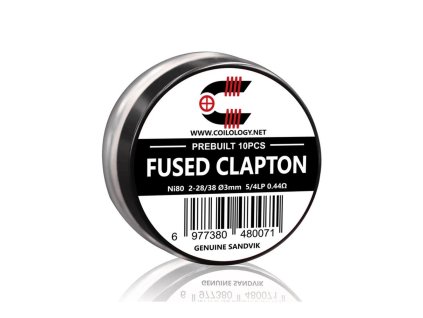 Předmotané spirálky Coilology Sandvik Fused Clapton Ni80 (10ks) odpor 0,44ohm