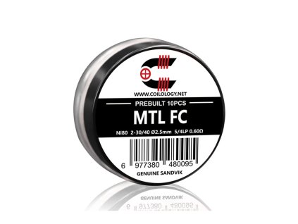 Předmotané spirálky Coilology Sandvik Fused Clapton Ni80 (10ks) odpor 0,6ohm