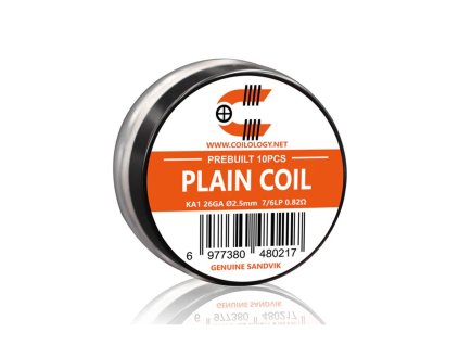 Předmotané spirálky Coilology Sandvik Plain Coil Kanthal A1 (10ks) odpor 0,82ohm