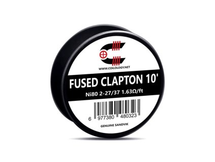 Odporový drát Coilology Sandvik - Fused Clapton Ni80 (3m) typ drátu 2-27/37