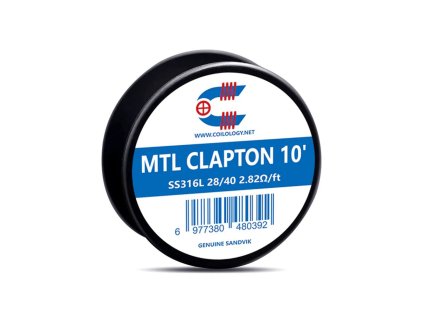 Odporový drát Coilology Sandvik - MTL Clapton SS316L (3m) typ drátu 28/40