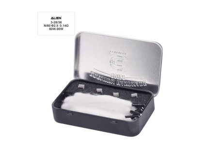 Předmotané spirálky Coilology Handcrafted Sandvik Alien Ni80 (4ks) odpor 0,28ohm