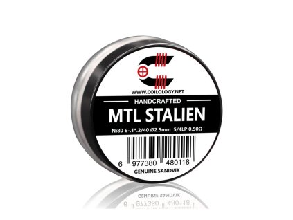 Předmotané spirálky Coilology Handcrafted Sandvik Stalien Ni80 (2ks) odpor 0,5ohm