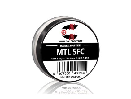 Předmotané spirálky Coilology Handcrafted Sandvik SFC Ni80 (2ks) odpor 0,48ohm