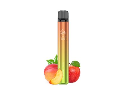 ELF BAR 600 V2 Disposable (Apple Peach) intenzita nikotinu 20mg tabáková nálepka Kolek Q