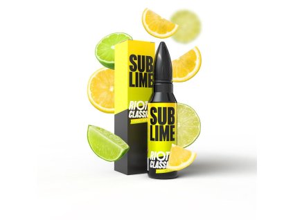 Příchuť Riot Squad S&V: Sub-Lime (Citronovo-limetkový mix) objem 10ml tabáková nálepka Kolek Q