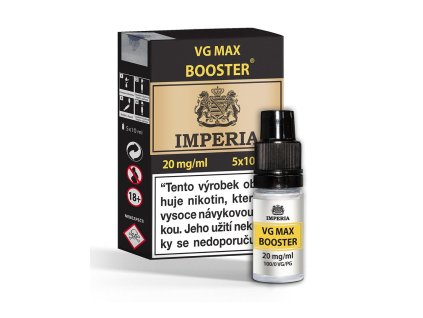 Imperia VG Max Booster (100VG/0PG) 5x10ml intenzita nikotinu 20mg tabáková nálepka Kolek Q
