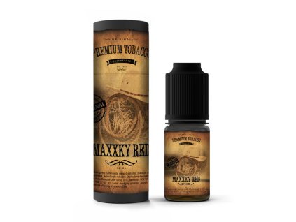 Příchuť Premium Tobacco: MaXXky Red objem 10ml tabáková nálepka Kolek Q