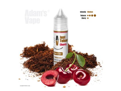 Příchuť Adams Vape S&V: Just Tobacco Cherry (Tabák s třešní) objem 10ml tabáková nálepka Kolek Q